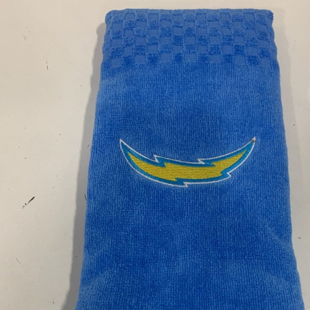 NFL Embroidered Los Angeles Chargers Tri Fold Golf Towel - Picture 3 of 4